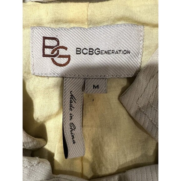 BCBGeneration Khaki Utility Jacket Cotton Women Size Medium - Picture 8 of 10
